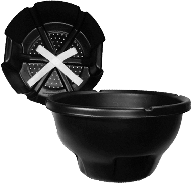 Eckert's H2O Labor Saver Planter Black 23 Inch - Hanging Baskets